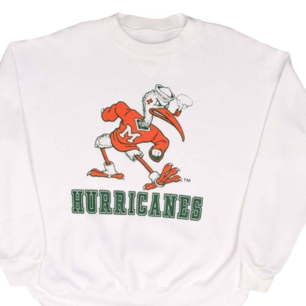 Miami Hurricanes Sweatshirt 1990S Made In Usa